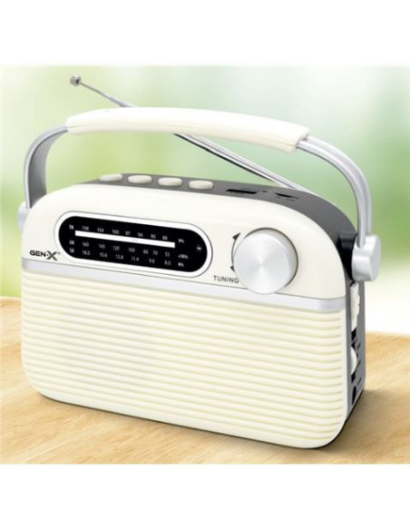 RADIO CLASICA RECARGABLE CON BLUETOOTH 4408 GEN-X