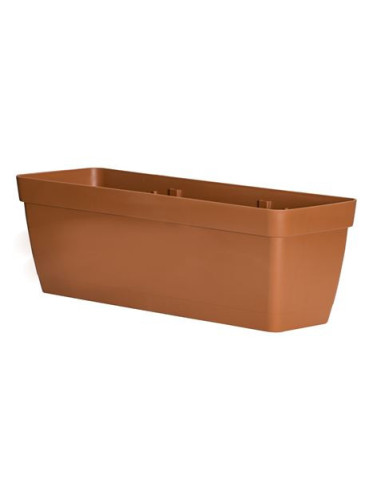 MACETA RECTANGULAR 50CM TERRACOTA CON DEPOSITO DE AGUA ARTPLAST