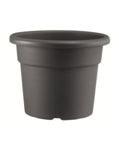 MACETA REDONDA DIAMETRO 16CM ANTRACITA ARTPLAST