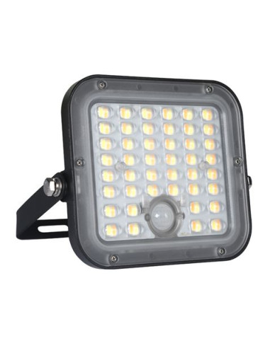 FOCO LED SOLAR 10W 1500LM CON SENSOR + MANDO + CCT 3000K/6000K ELBAT