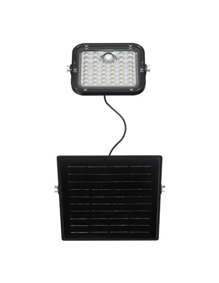 FOCO LED SOLAR 10W 1500LM CON SENSOR + MANDO + CCT 3000K/6000K ELBAT