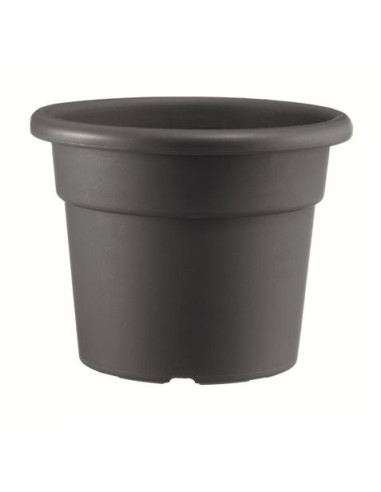 MACETA REDONDA DIAMETRO 18CM ANTRACITA ARTPLAST