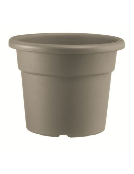 MACETA REDONDA DIAMETRO 18CM TAUPE ARTPLAST
