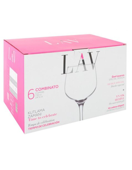 SET 6 COPAS DE COMBINADOS 730CC LAV