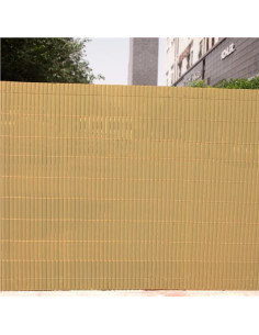 CAÑIZO PLÁSTICO DOBLE CARA 1.5X3 METROS MARRON CLARO SUNGARDEN 2