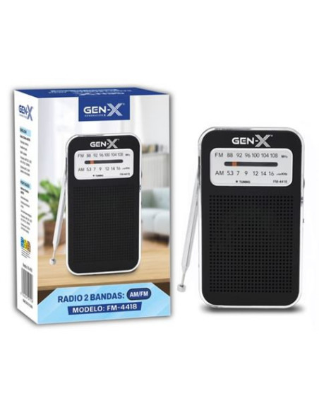 RADIO PORTATIL AM/FM 4418 GEN-X