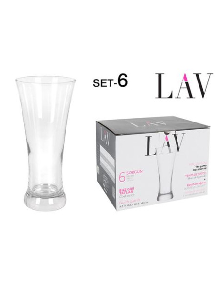 SET 6 VASOS DE CERVERZA 380CC SOR LAV