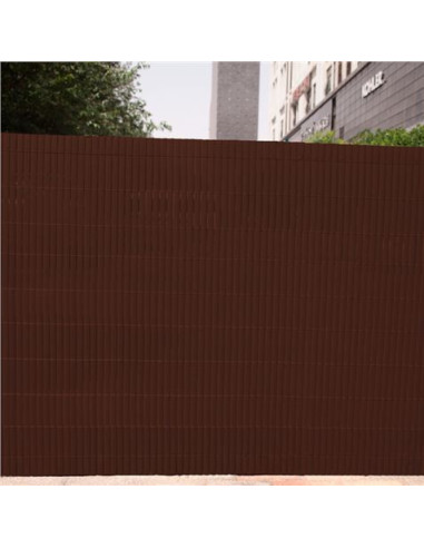 CAÑIZO PLÁSTICO DOBLE CARA 1.5X3 METROS MARRON OSCURO SUNGARDEN