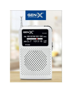 RADIO PORTATIL AM/FM ANALOGICA GRIS FM-4402 GEN-X 2