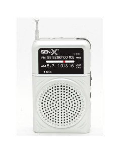 RADIO PORTATIL AM/FM ANALOGICA GRIS FM-4403 GEN-X