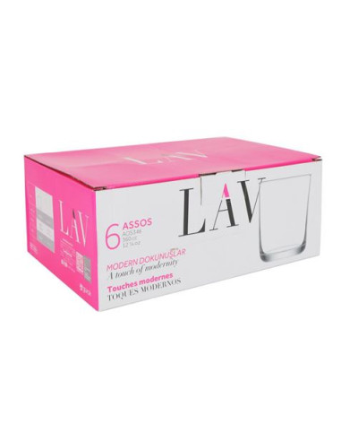 SET 6 VASOS 360CC ASSOS LAV