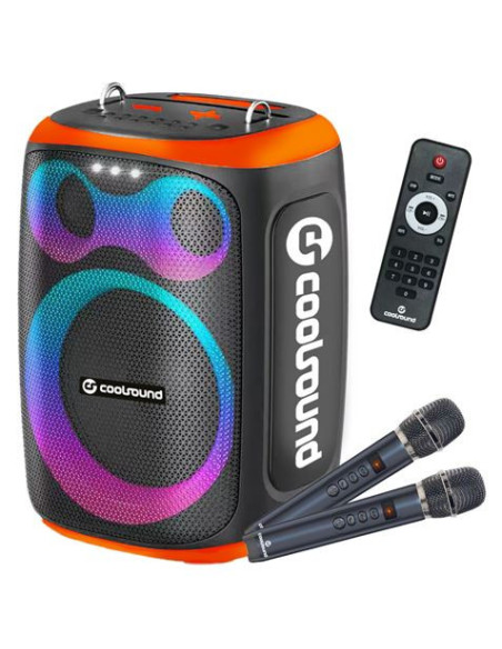 ALTAVOZ KARAOKE PORTATIL COOLSOUND BLAST 8 300W NARANJA