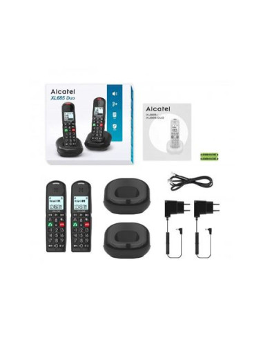 TELEFONO ALCATEL SENIOR TECLAS GRANDES DUO XL685 NEGRO