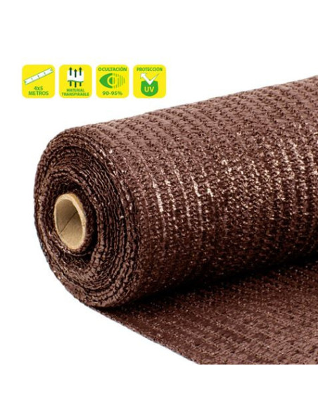 MALLA DE SOMBREO MARRON 4X5 METROS SUNGARDEN