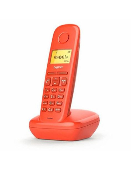 TELÉFONO DECT GIGASET A170 ROJO | LCD 1.5 | FUNCION ALARMA