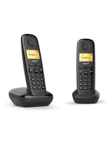 TELEFONO FIJO INALAMBRICO A270 DUO NEGRO GIGASET