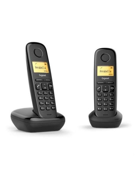 TELEFONO FIJO INALAMBRICO A270 DUO NEGRO GIGASET