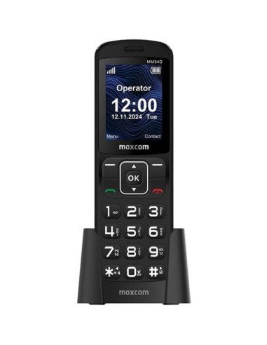 TELEFONO INALAMBRICO CON SIM 4G MM34D NEGRO MAXCOM