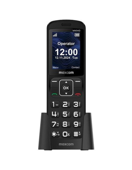 TELEFONO INALAMBRICO CON SIM 4G MM34D NEGRO MAXCOM