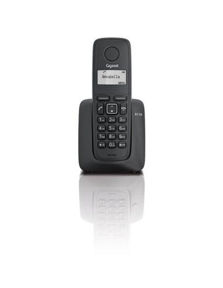 TELEFONO INALAMBRICO DECT DIGITAL GIGASET A116 NEGRO