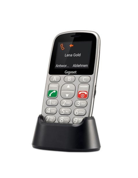 TELEFONO MOVIL PERSONAS MAYORES GL390 SILVER GIGASET