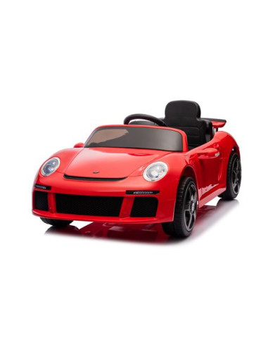 COCHE INFANTIL A BATERIA CON CONTROL REMOTO PORSCHE RUF CTR3 ROJO