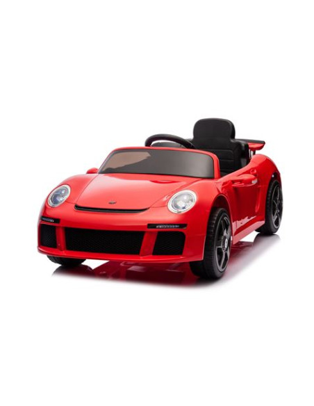 COCHE INFANTIL A BATERIA CON CONTROL REMOTO PORSCHE RUF CTR3 ROJO