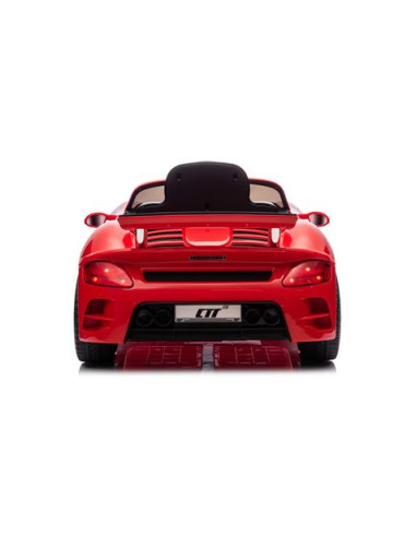 COCHE INFANTIL A BATERIA CON CONTROL REMOTO PORSCHE RUF CTR3 ROJO