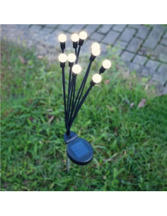 ESTACA SOLAR CON 10 LEDS LUZ CALIDA FOREVER 2