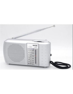 RADIO PORTATIL AM/FM/SW TRES BANDAS GRIS FM-4407 GEN-X