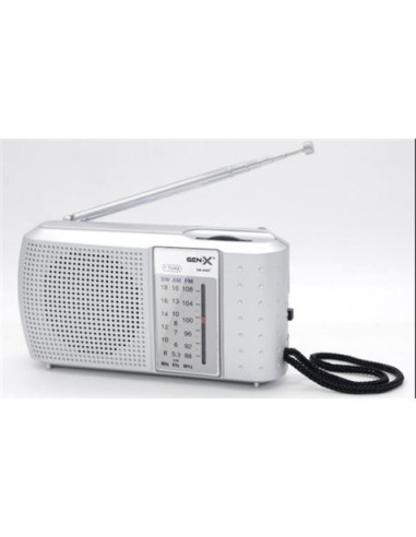 RADIO PORTATIL AM/FM/SW TRES BANDAS GRIS FM-4407 GEN-X