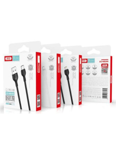 CABLE 2.1A USB A LIGTHNING 1 METRO BLANCO NB200 XO 2