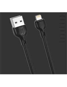 CABLE 2.1A USB A LIGTHNING 2 METROS NEGRO NB200 XO