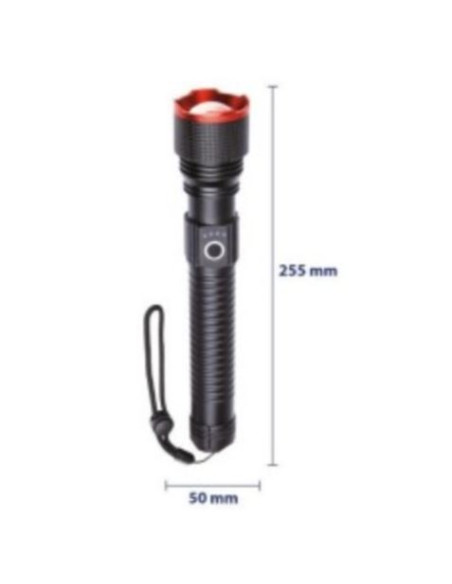 LINTERNA LED ALTA POTENCIA RECARGABLE USB TIPO C 20W 6000MAH F.BRIGHT