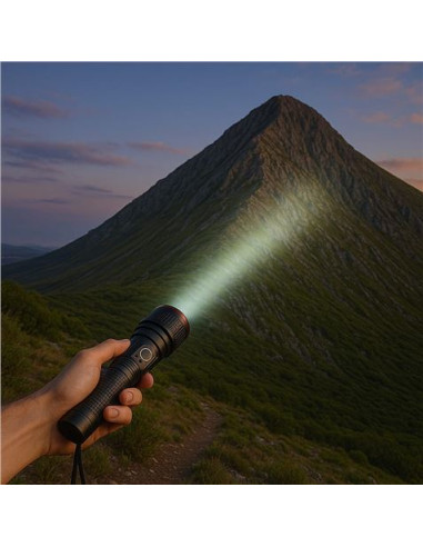 LINTERNA LED ALTA POTENCIA RECARGABLE USB TIPO C 20W 6000MAH F.BRIGHT