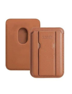 CARTERA MAGSAFE CON SOPORTE MARRON GREENLYCA