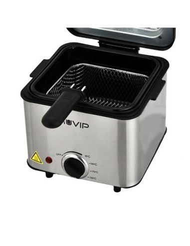 FREIDORA 1.5 LITROS INOXIDABLE 1000W MUVIP