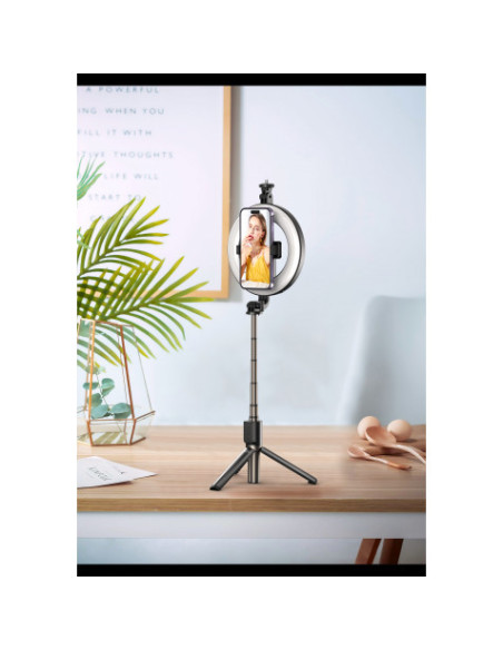 TRIPODE + PALO SELFIE BLUETOOTH + LUZ SS12 XO