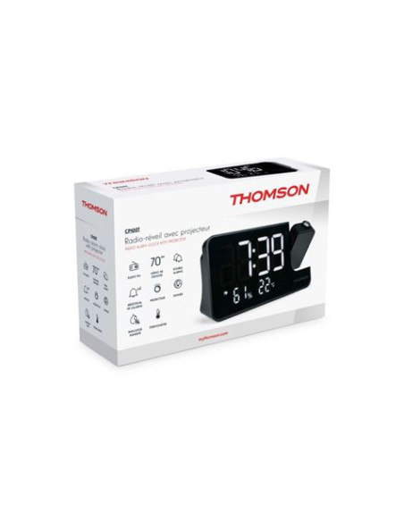RADIO RELOJ DESPERTADOR CON PROYECCION CP100T THOMSON
