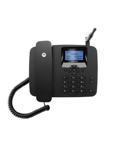 TELEFONO FIJO MOTOROLA FW200L GSM | SIM | LCD | NEGRO