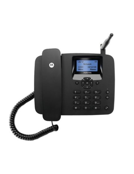TELEFONO FIJO MOTOROLA FW200L GSM | SIM | LCD | NEGRO