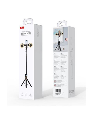 TRIPODE + PALO SELFIE BLUETOOTH SS23 CON MANDO Y LED XO