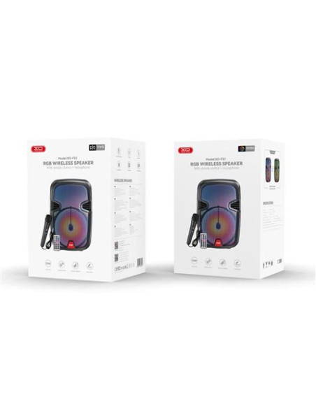 ALTAVOZ KARAOKE RGB 10W CON MICROFONO F51 XO