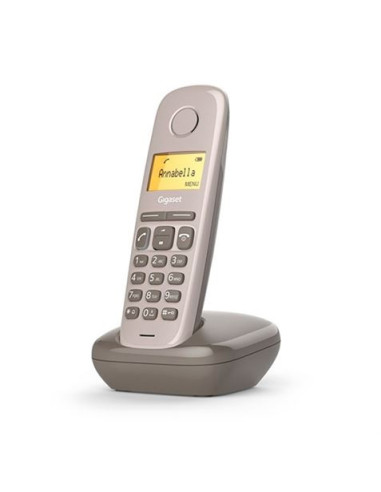 TELÉFONO DECT GIGASET A170 MARRON | LCD 1.5 | FUNCION ALARMA