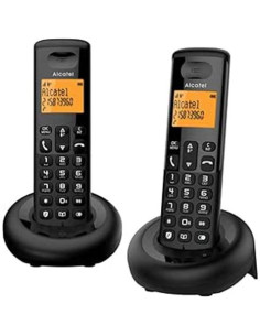 TELEFONO INALAMBRICO E160 DUO NEGRO ALCATEL