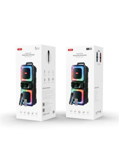 ALTAVOZ KARAOKE RGB 20W CON MICROFONO F55 XO