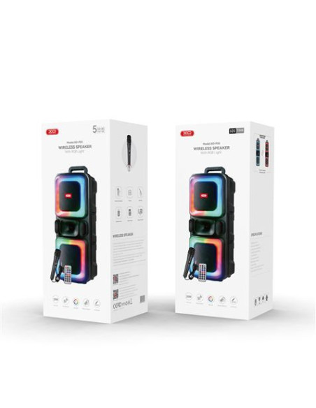 ALTAVOZ KARAOKE RGB 20W CON MICROFONO F55 XO