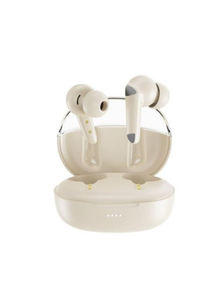 AURICULARES BLUETOOTH TWS CON DOBLE MICRO Y CANCELACION DE RUIDO G22 BEIGE