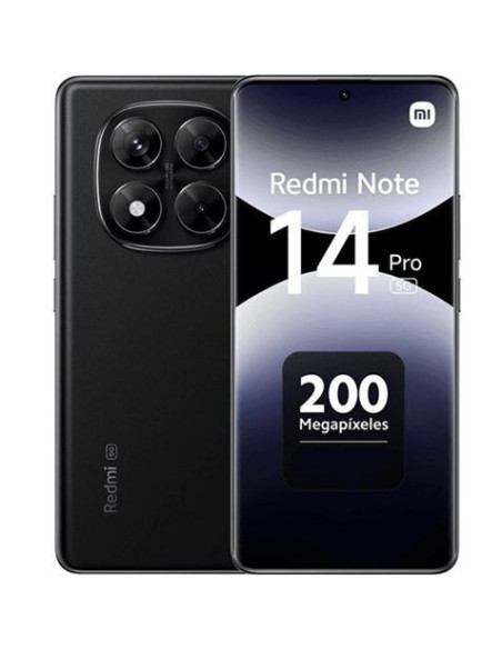 SMARTPHONE REDMI NOTE 14 PRO 6.67 | 8GB | 256GB | 200MPX | 5G NEGRO XIAOMI