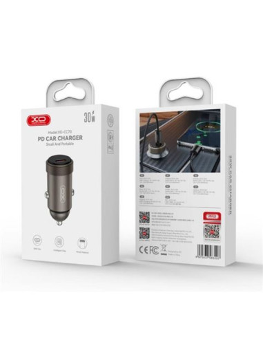 CARGADOR COCHE 30W TIPO C CC70 XO